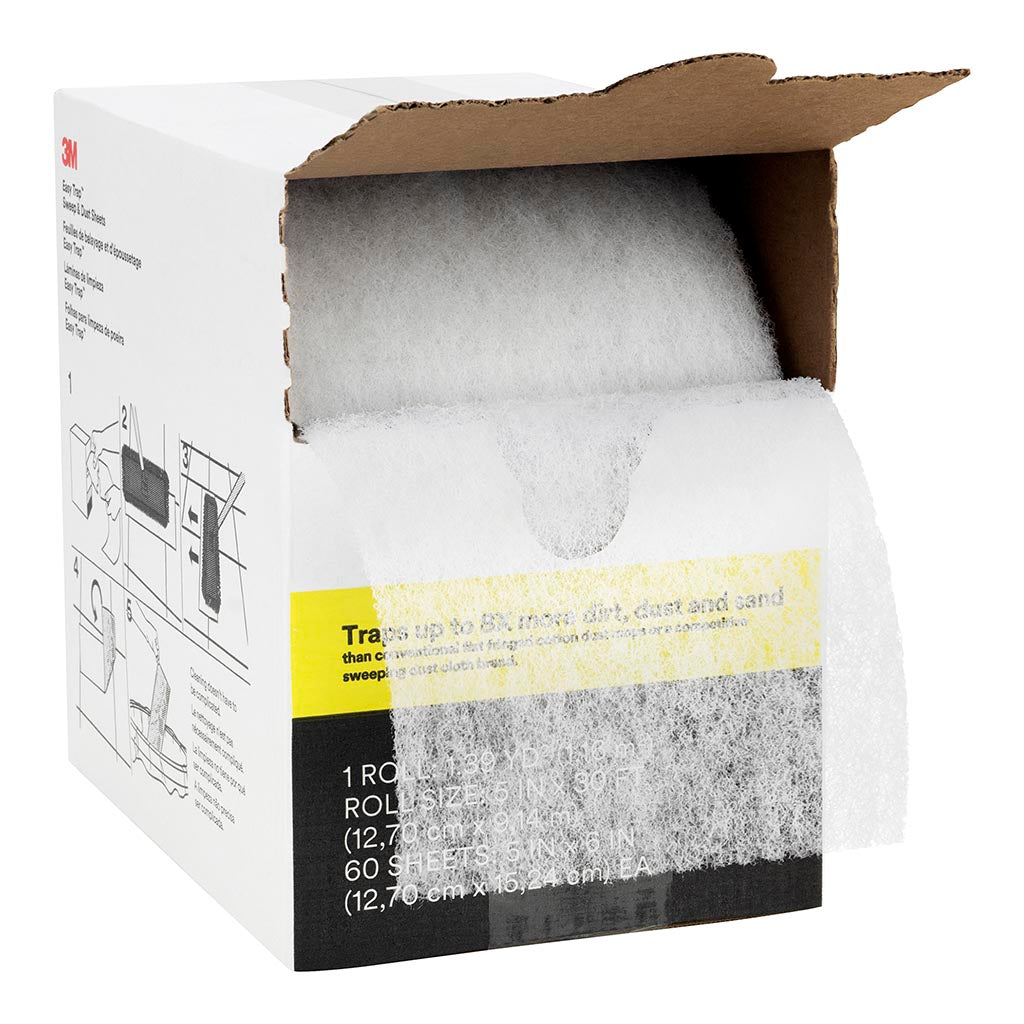 3M Easy Trap Sweep and Dust Sheets 127 x 152mm 250sh Roll - Pack of 2