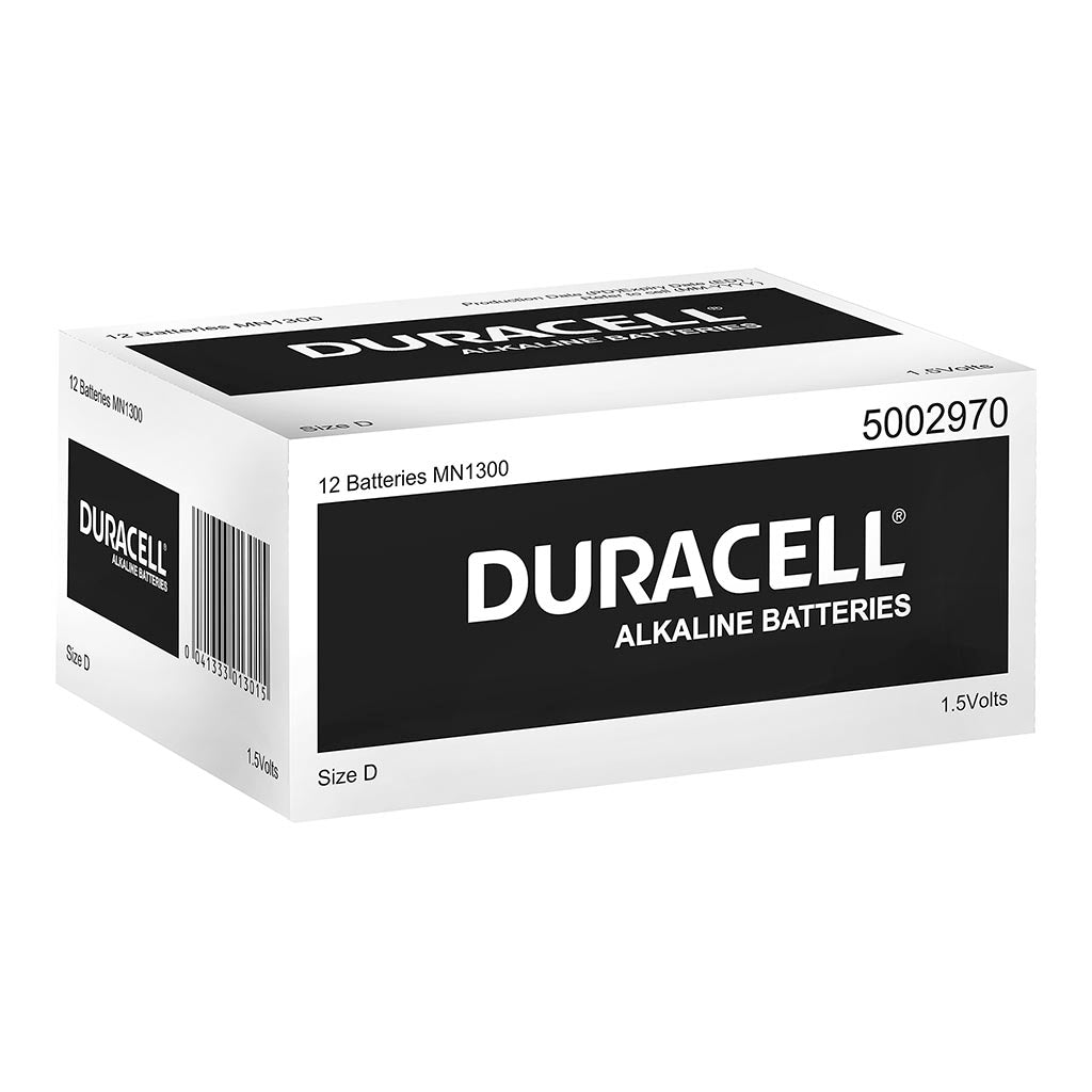 Duracell Coppertop Alkaline D Battery, Bulk Pack of 12