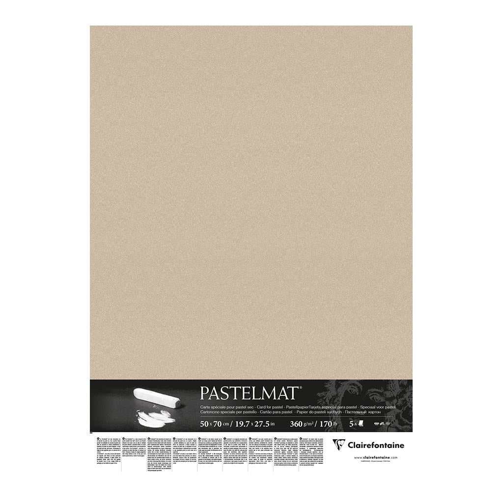 Pastelmat Paper 50x70cm Sand, Pack of 5