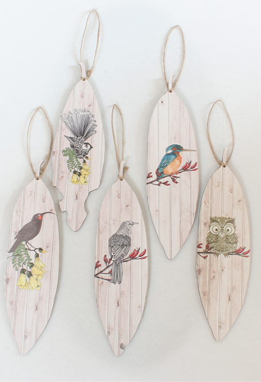 Wall art featuring a Pohutukawa leaf design on 4mm thick pine veneer, ideal for adding natural elegance to any indoor space.