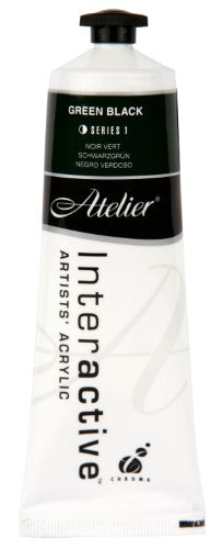 Acrylic Paint - Atelier 80ml Green Black