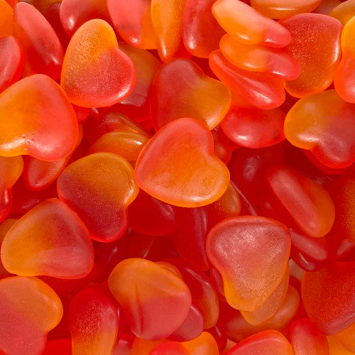 Kiwi Delights Gummy Peach Heart ( 2kg Bag )