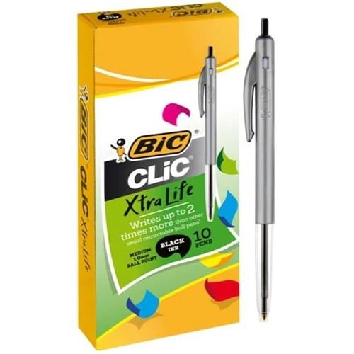 Bic ‘Clic’ Pen Black ( 10 Pack )