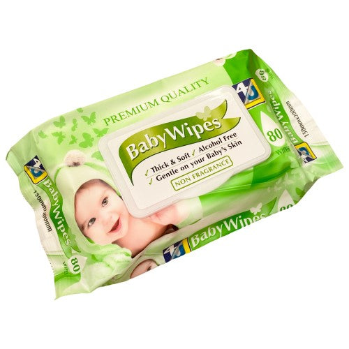 4U Baby Wipes 80’s Green ( 12 Pack )