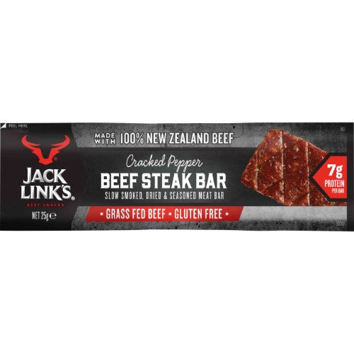 Jack Link’s Steak Bar Cracked Pepper 25g ( 12 Pack )