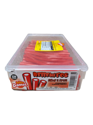 Damel Strawberry Blowpipes ( 210 Pack )