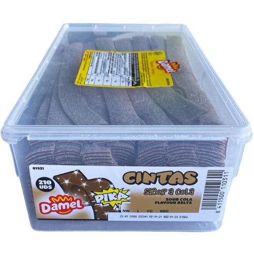 Damel Sour Cola Belts ( 210 Pack )