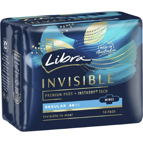 Libra Wings Invisible Regular 14s ( 6 Pack )