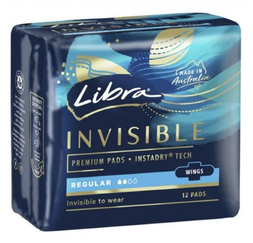 Libra Wings Invisible Regular 12s ( 6 Pack )