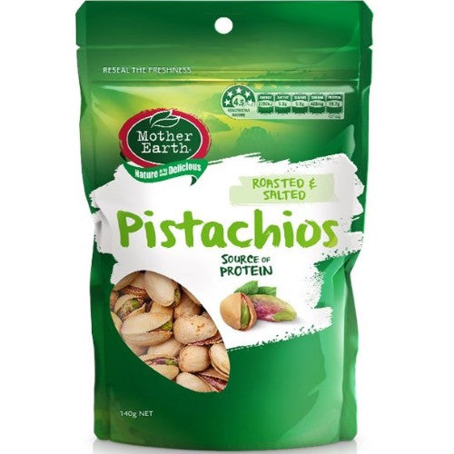 Mother Earth Roasted Pistachios 140g ( 6 Pack )