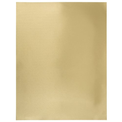 Metallic gold gloss showcard sheets, 50x65 cm, perfect for crafting, signage, and elegant decorations in a pack of 10.