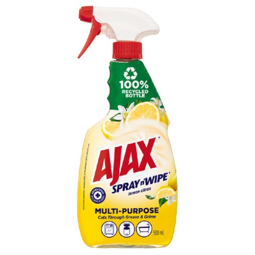 Ajax Spray n’ Wipe Lemon Citrus 500ml ( 8 Pack )