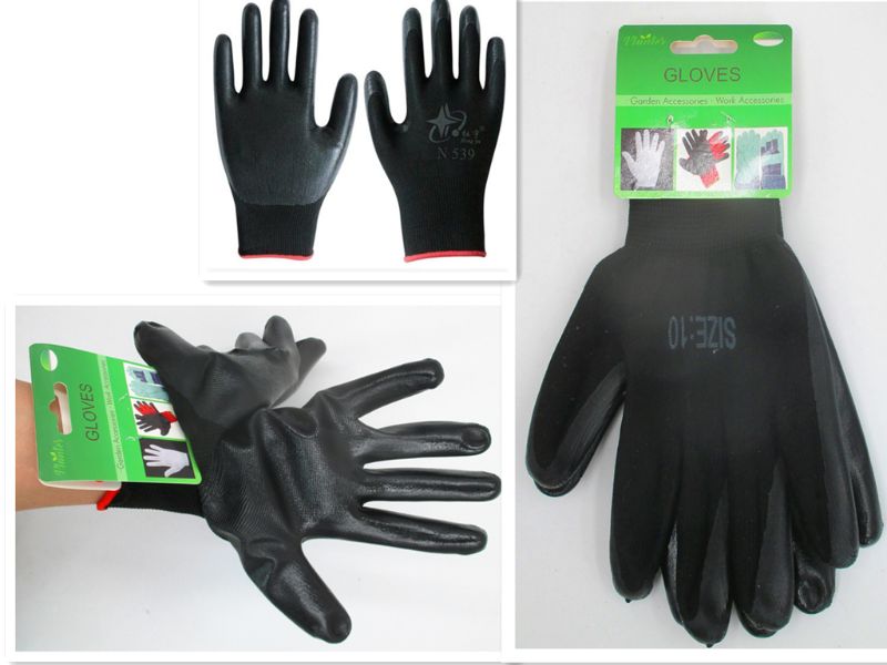 RUBBER COATED GLOVES - 25.4CM (12 Pairs)