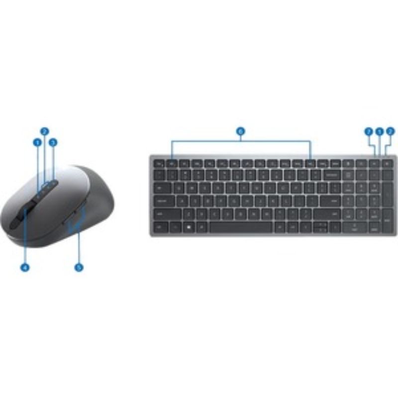 Dell Multi-Device Wireless Keyboard and Mouse Combo