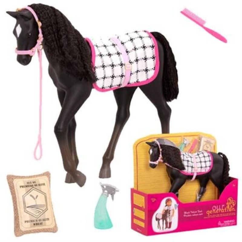 Our Generation Horse - Black Velvet Foal (12")