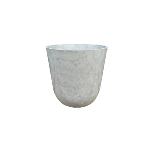 Pot - Palermo XL 25 x 27cm Marble White (Set of 2)