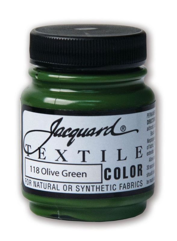 Paint - JACQUARD TEXTILE COLOURS OLIVE GREEN 118 (66.54ml)