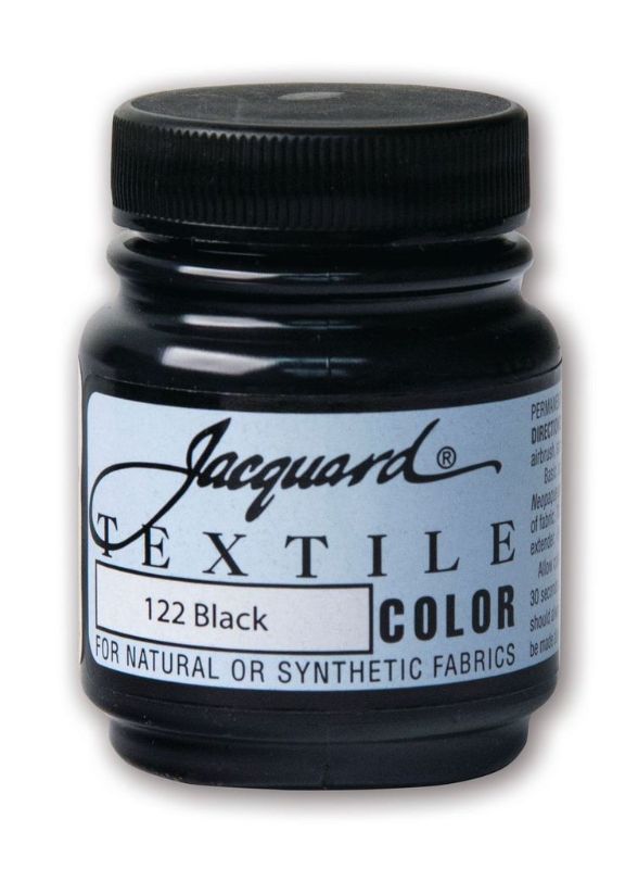 Paint - JACQUARD TEXTILE COLOURS BLACK 122 (66.54ml)