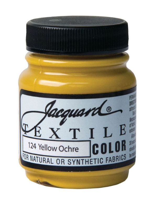 Paint - JACQUARD TEXTILE COLOURS YELLOW OCHRE 124 (66.54ml)