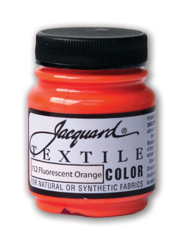 Paint - JACQUARD TEXTILE COLOURS FLUORESCENT ORANGE 152 (66.54ml)