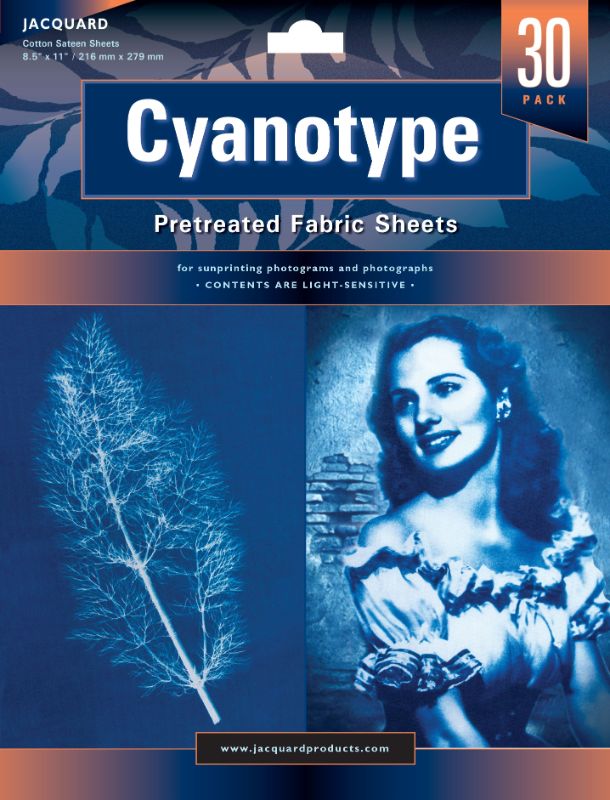 CYANOTYPE PRETREATED - JACQUARD FAB SHT 8.5X11INCH (PK30)