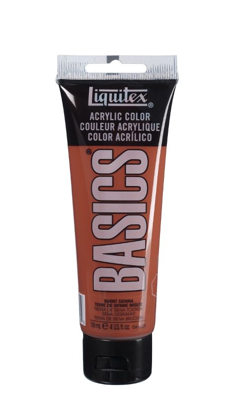 Acrylic Paint - Liquitex Basics 118ml (Burnt Sienna)