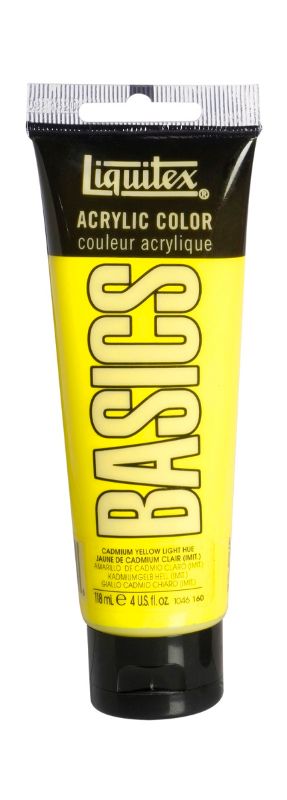 Acrylic Paint - Liquitex Basics 118ml (Cadmium Yellow Light Hue)