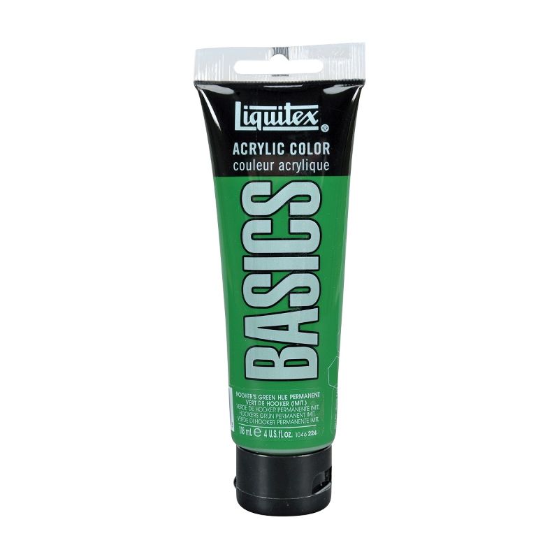 Acrylic Paint - Liquitex Basics 118ml (Hooker's Green)