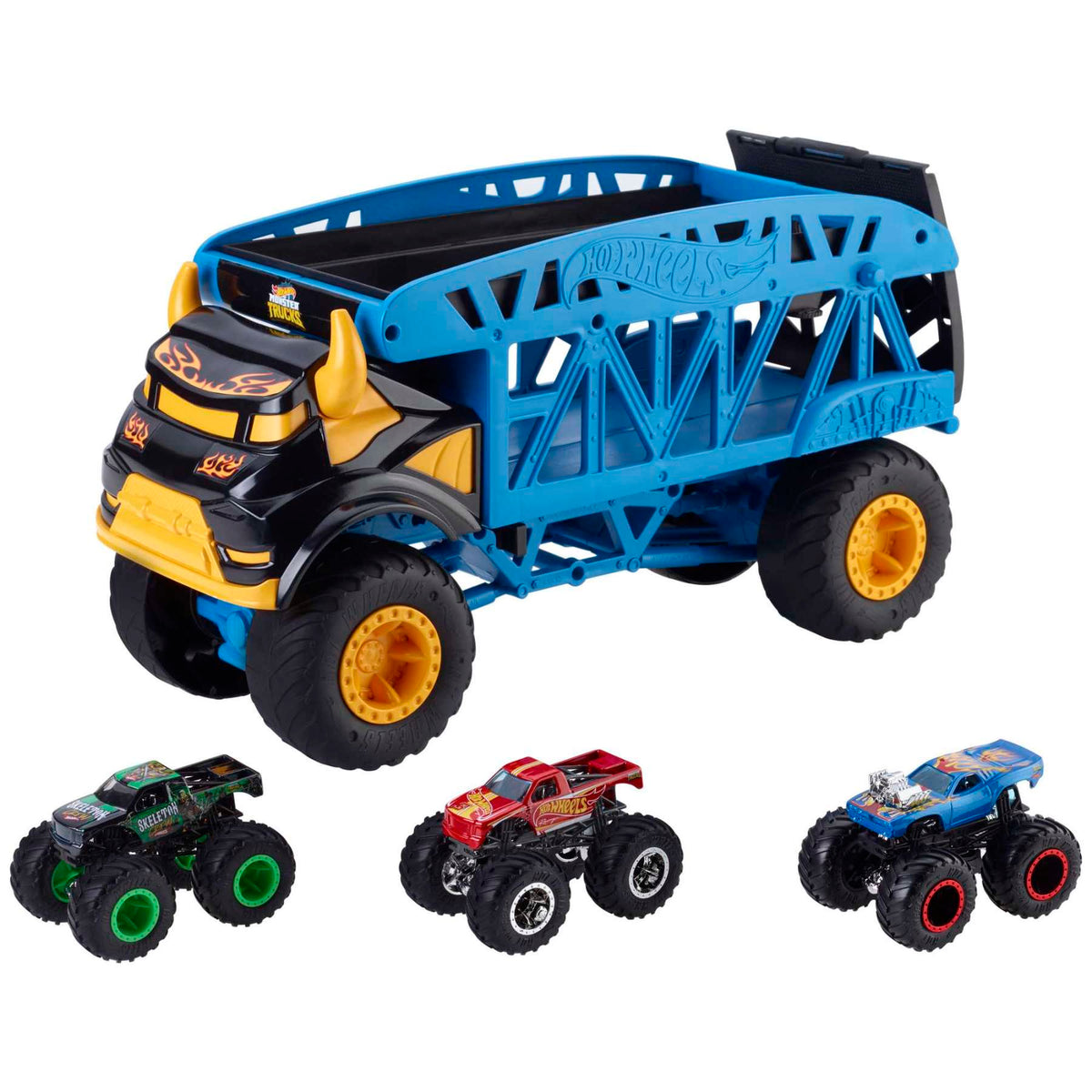 Hot Wheels - Monster Trucks - Monster Mover + 3 Bundle - Toy Vehicle