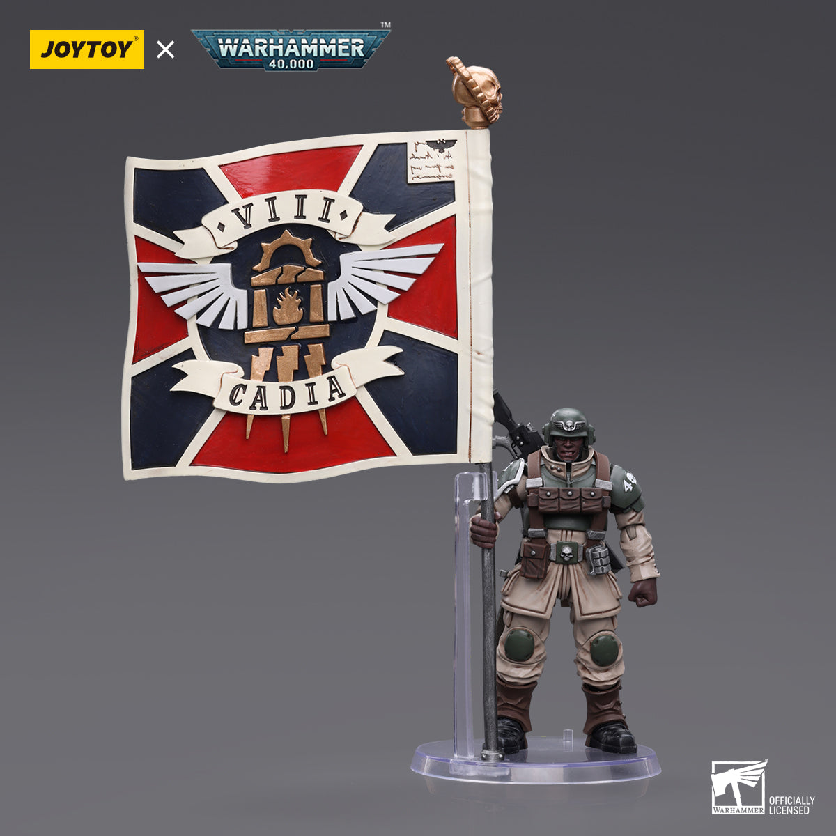 Warhammer 40K 1/18 Astra - Command Squad Veteran with Regimental Standard