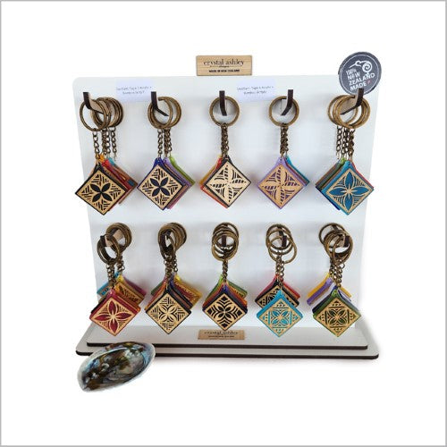 Keychain: Tapa 5 Acrylic + Bamboo Keyrings + Keychains