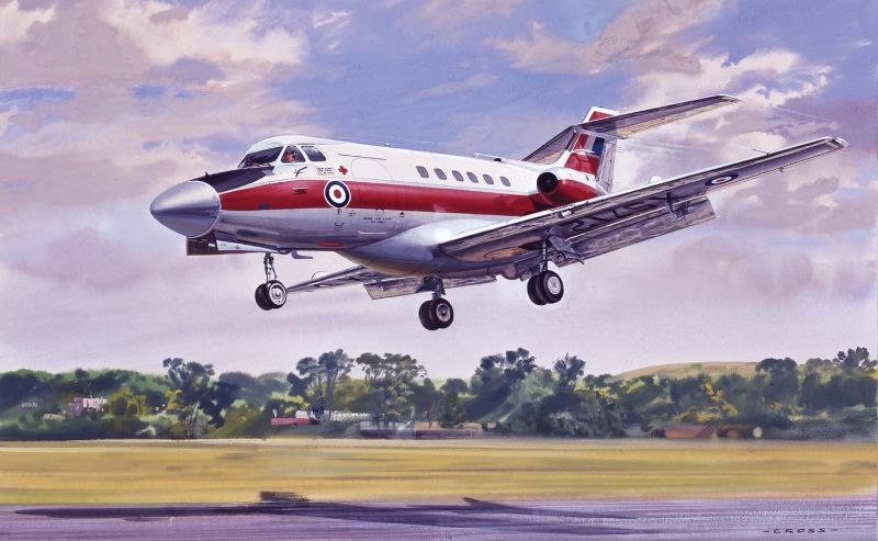 1:72 scale Airfix model kit of the Hawker Siddeley Dominie T.1, a historic RAF training aircraft from the 1960s and 70s.