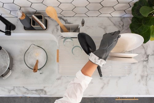 Full Circle Natural Latex Cleaning Gloves Large - White