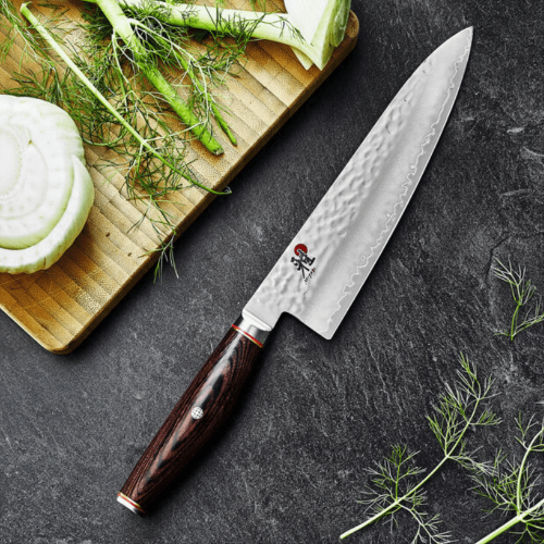 Miyabi 6000MCT Rose Pakkawood 2pc Set Gyutoh 20cm & Shotoh 13cm Knife