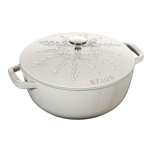 Staub French Oven Snowflake White Truffle 24cm