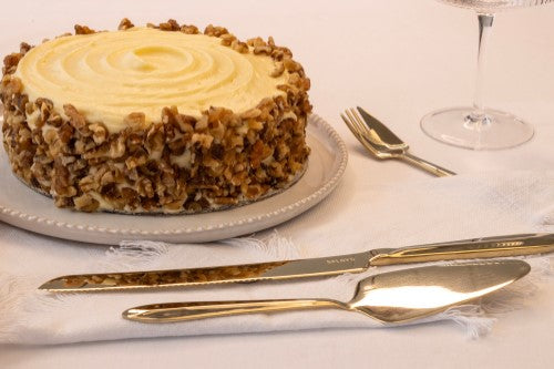 Splayd Gold Cake Knife, Server & Splayd Set/8