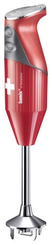 Bamix SwissLine Immersion Blender 200W Red with Swiss Flag