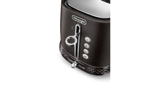 Long Slot Toaster - De'Longhi Diadema CTV3003.BK (Graphite)