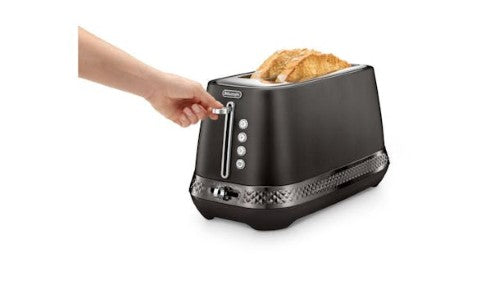 Long Slot Toaster - De'Longhi Diadema CTV3003.BK (Graphite)