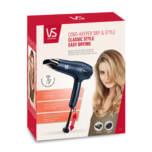 Hair Dryer - Vidal Sassoon Cord Keeper Dry & Style (VSD127A)