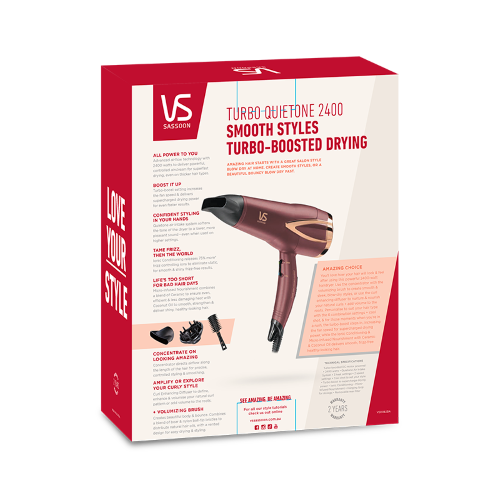 Hair Dryer - Vidal Sassoon Turbo Quietone 2400 (VSD362BA)