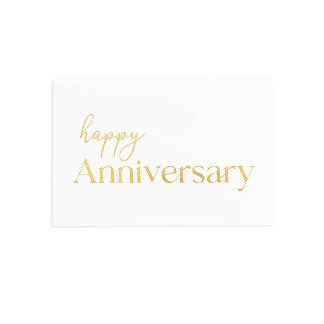 Gold Foil Card & Envelope Anniversary Pack 25