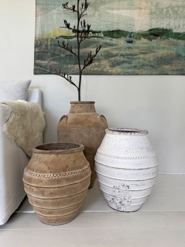 Lombok Noah Urn Antique Finish 70cm