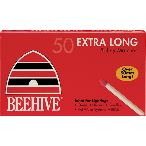 Beehive Matches Extra Long 45s