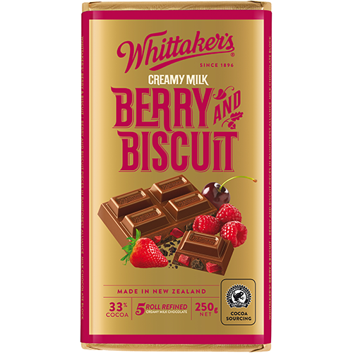 Whittakers Block Berry / Biscuit 250g