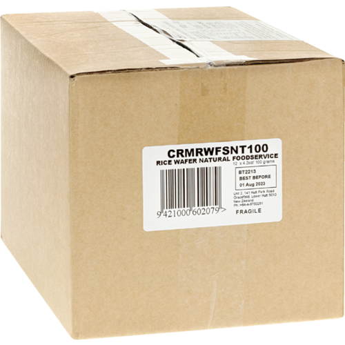 Rutherford Meyer Rice Wafers Nat 12x100g