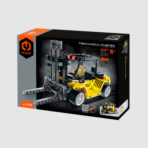 iM Master Pull Back 2 in 1 - Forklift & Three-wheeled Sightseeing Car - 301pcs