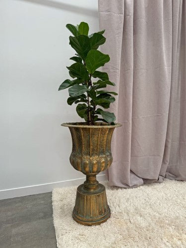 Aged Iron French Urn Decorative Vase 70cm