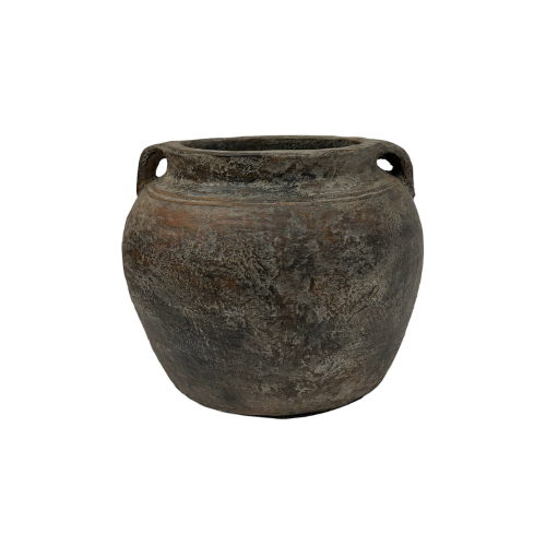 Weathered Black Sumatra Budi Garden Pot Large 42 x 33cm