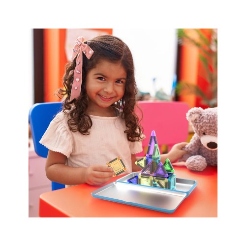 PicassoTiles 30pc Nano Magnetic Building Tiles Construction Set